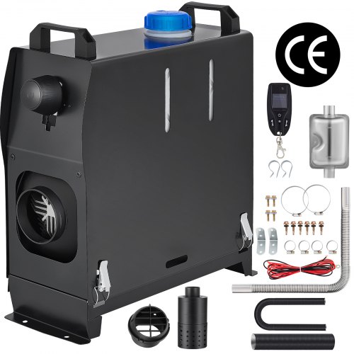 VEVOR Chauffage de Stationnement Diesel Tout en Un, Réchauffeur d'Air Diesel 8 kW 12 V, Réchauffeur de Stationnement Chauffage Rapide, Chauffage de Voiture avec Silencieux et Filtre à Air Camping Car