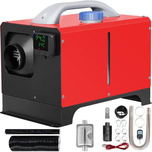 VEVOR Chauffage de Stationnement Diesel 8 kW 12 V, Réchauffeur d'Air Diesel Combustion 100%, Réchauffeur de Stationnement Chauffage Rapide, Chauffage de Voiture Silencieux LCD Télécommande Camping Car