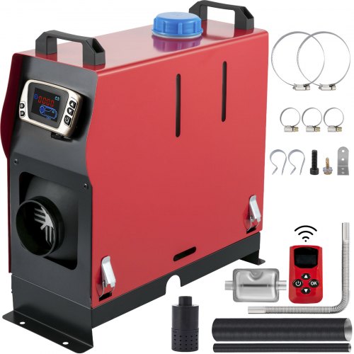 VEVOR Réchauffeur d'air diesel 12v 5kw Réchauffeur de voiture d'air (Avec écran LCD) Préchauffage du moteur de la voiture garée dans un environnement froid en hiver