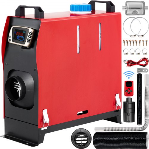 VEVOR Réchauffeur d'air diesel 12v 5kw Réchauffeur de voiture d'air (Avec écran LCD ) Préchauffage d