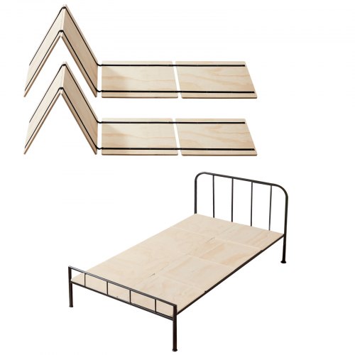 

VEVOR Planche de Lit Jumeaux Twin Size 180 x 90 x 1 cm, Lot de 8 Sommiers Panneaux Pliables avec Connexion, Support de Matelas en Bois pour Lit Superposé, pour Maison, Hôtel, Dortoir et Appartement