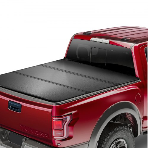 

VEVOR Couvre-Benne à Trois Volets, Compatible avec Toyota Tundra 2014-2024 (NON COMPATIBLE avec Trail Edition Spéciale avec Boîtes de Rangement), Benne Courte 1694 mm Côté Plat, 181,4 kg, avec LED