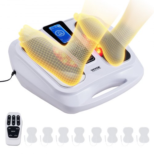 

VEVOR Stimulateur de Circulation Sanguine Masseur Pieds Chauffant EMS et TENS