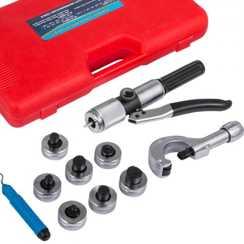 VEVOR Expanseur de Tubes Hydrauliques, 7 Leviers Extenseur Hydraulique de Tuyau, Corps en Acier 40CR Élargisseur de Tuyau, Kit d'Élargisseur de Tube Tuyau Extenseur Compact et Portable pour Acier Doux