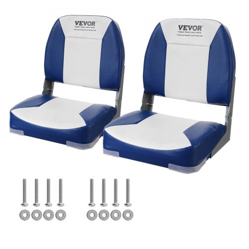 

VEVOR 2PCs Siège de Bateau Pliable Siège Pilote à Dossier Bas Assis Imperméable