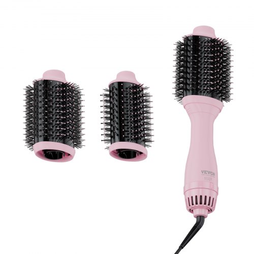 

VEVOR Brosse Soufflante Sèche-cheveux Ionique Tête 65 mm 75 mm Volumateur de Style Enduit Titane Électrolytique et Céramique, Brosse de Coiffage à Air Chaud 4 Températures pour Lisser, Sécher, Boucler