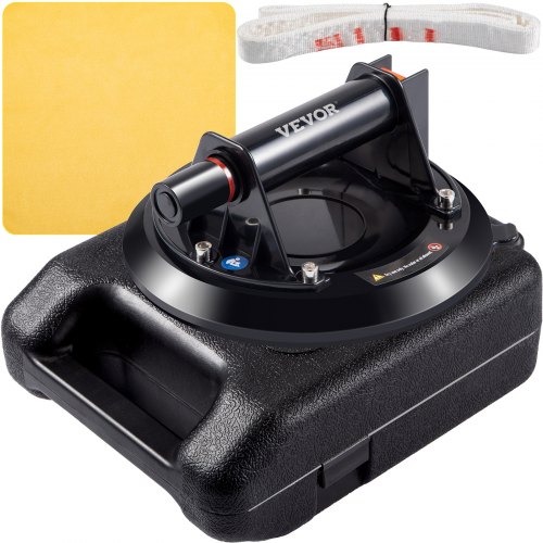VEVOR Ventouse de Levage 22,8 cm Ventouse Vitrier sous Vide avec Poignée 100-125 kg Ventouse Professionnelle Soulever des Objets à Surface Plate & Lisse Marbre Carrelage Pierre Verre Métal Plastique