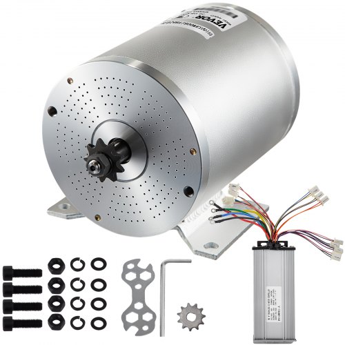 VEVOR Moteur sans Balais Moteur Electrique pour voiture électrique/moto électrique/tricycle électrique/voiturettes de golf électrique