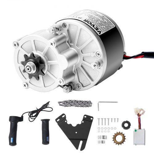 

VEVOR Kit de moteur électrique puissant, 250 W, moteur électrique CC balais pour karts, 24 V 2700 tr/min, avec contrôleur de vitesse, kit de poignée d'accélérateur, pour vélo électrique, moto, scooter