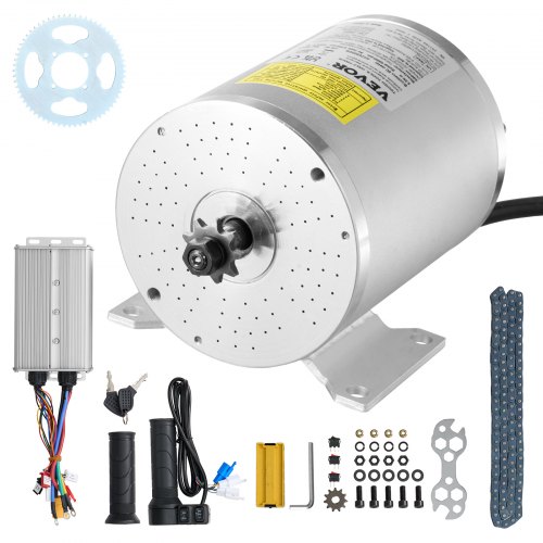 

VEVOR Kit de moteur électrique sans balais, 3000 W, moteur électrique CC pour karts, 72 V 4900 tr/min, avec contrôleur de vitesse et kit de poignée d'accélérateur, pour vélo électrique, moto, scooter