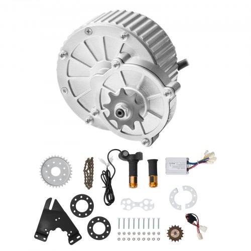 

VEVOR Kit de moteur électrique à balais, 450 W, moteur électrique CC pour karts, 36 V 3000 tr/min, avec contrôleur de vitesse et kit d'accélérateur à poignée tournante, pour vélo électrique, scooter
