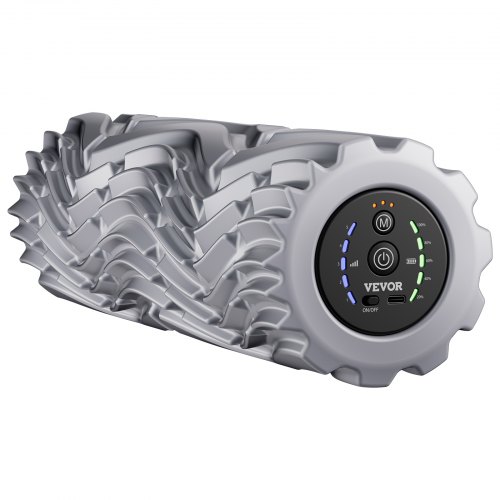 

VEVOR Rouleau de massage en mousse EVA vibrant, rouleau électrique à 5 vitesses, rouleau musculaire rechargeable de 400 mm avec 3 modes, pour tissus musculaires profonds, soulagement des maux de dos