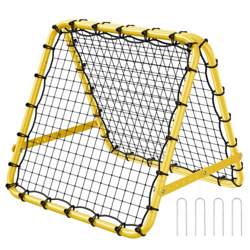 

VEVOR Filet de rebond rebondisseur de football portable 101,6 x 89,9 x 94 cm fer