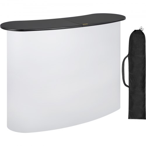 VEVOR Stand de Foire Expo 130x40x98 cm Table d'Exposition Pliable Professionnelle Comptoir en Alliage d'Aluminium 13 kg Bureau Présentoir de Discours Pop-Up pour Salon d'Exposition Foire Expo