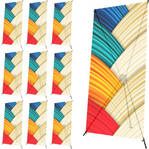 10x Porte-affiche Support D'affiche Présentoir 80x180cm Panneau Bannière Stand