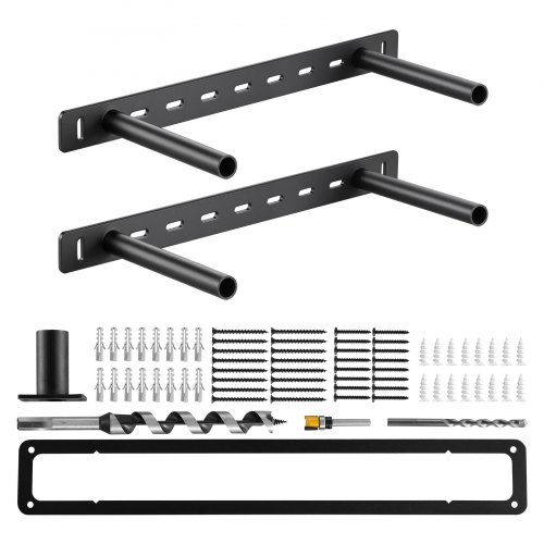 

VEVOR Support d'Étagère Flottante, 406,4x157,4x38,1 mm, Supports d'Étagères Murales Invisibles Robustes, Lot de 2, Capacité Charge 68 kg, avec Accessoires, Support Dissimulé pour Étagères Flottantes