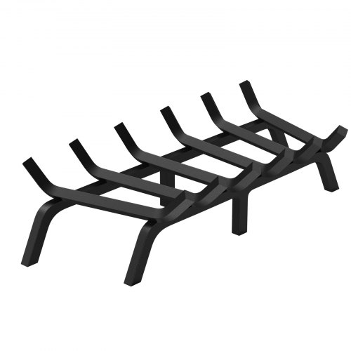 

VEVOR Grille à bûches de cheminée, 686 mm avec 6 pieds de support, barres en acier massif revêtement en poudre 19 mm, support de combustion de bois de chauffage pour cheminée intérieure et extérieure