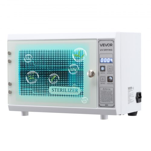 

VEVOR Stérilisateur UV 12 L, Armoire de Désinfection UV Multifonctionnelle avec Minuterie, Longueur d'Onde 185 nm, Porte en Verre Trempé, pour Laboratoires, Maison, Salons de Manucure et de Beauté
