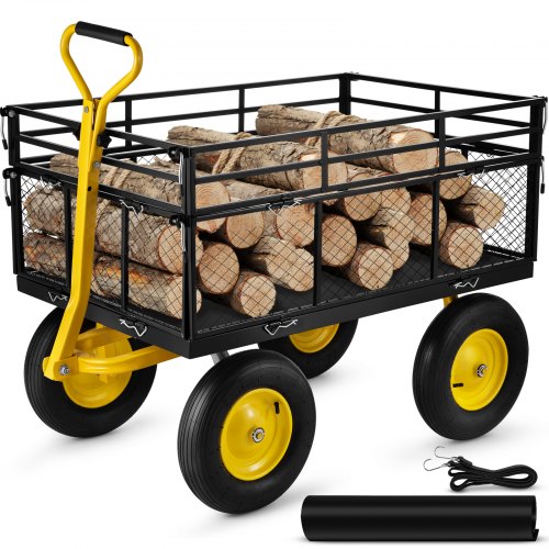 Chariot pour jardin en poly Yardworks, 4 roues, 600 lb