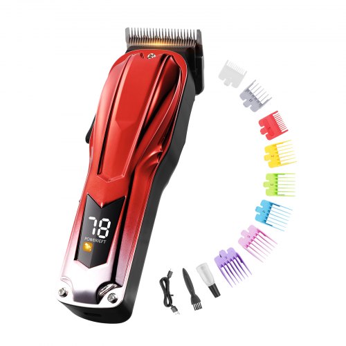 

VEVOR Tondeuse à Cheveux Professionnelle pour Barbier 6800 tr/min avec Écran LCD