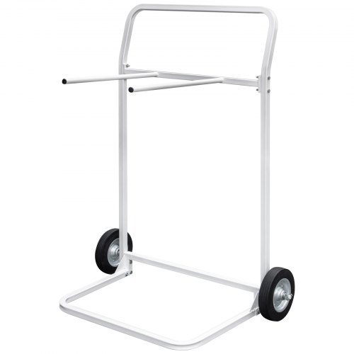 Vevor Diable Pliable Acier Laminé Chariot De Transport Blanc Pliable 100 Kg