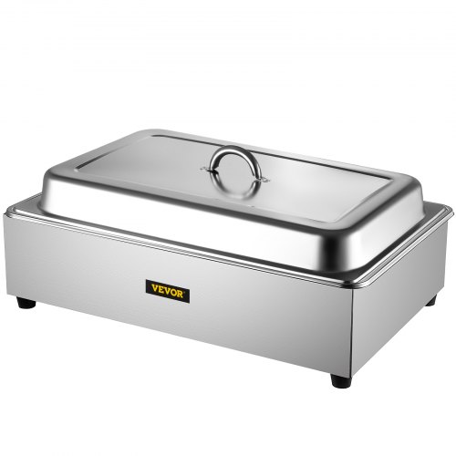 VEVOR 9 L Chauffe-Plat Buffet Bain-Marie Électrique Inox Alimentaire 30-80 °C