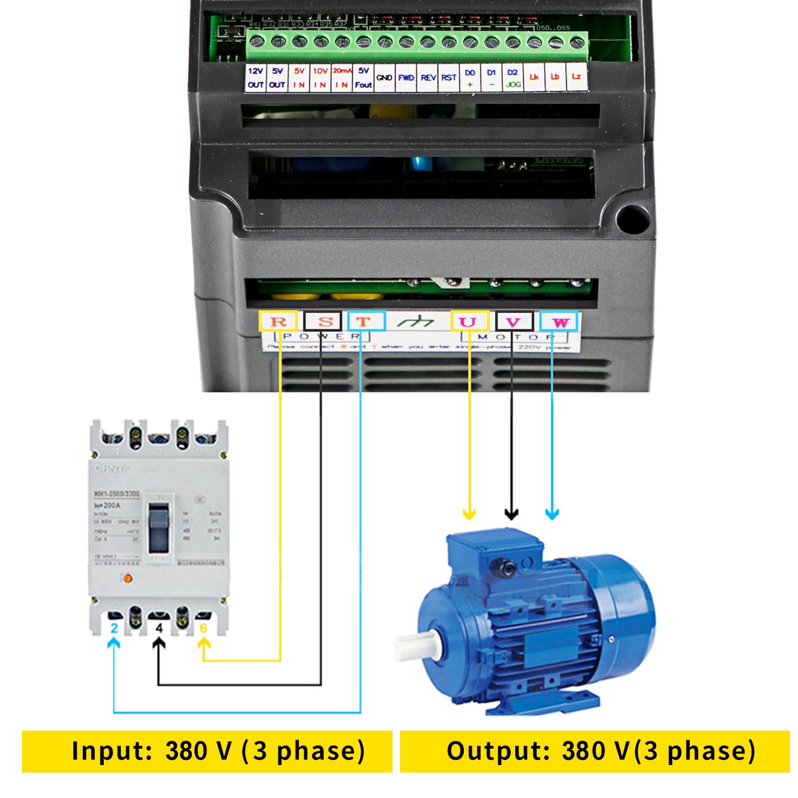 Convertisseur 220v 380v Variateur Fréquence 4 KW Convertisseur Fréquence 5 CV 18 A 0-400 Hz VFD Avec Entrée Monophasé Sortie Triphasé Régulateur Contrôle Vitesse VEVOR | Leroy Merlin Variateur De Frequence Convertisseur 220v 380v Variateur Fréquence 4 KW Convertisseur Fréquence 5 CV 18 A 0-400 Hz VFD Avec Entrée Monophasé Sortie Triphasé Régulateur Contrôle Vitesse VEVOR | Leroy Merlin Variateur De Frequence