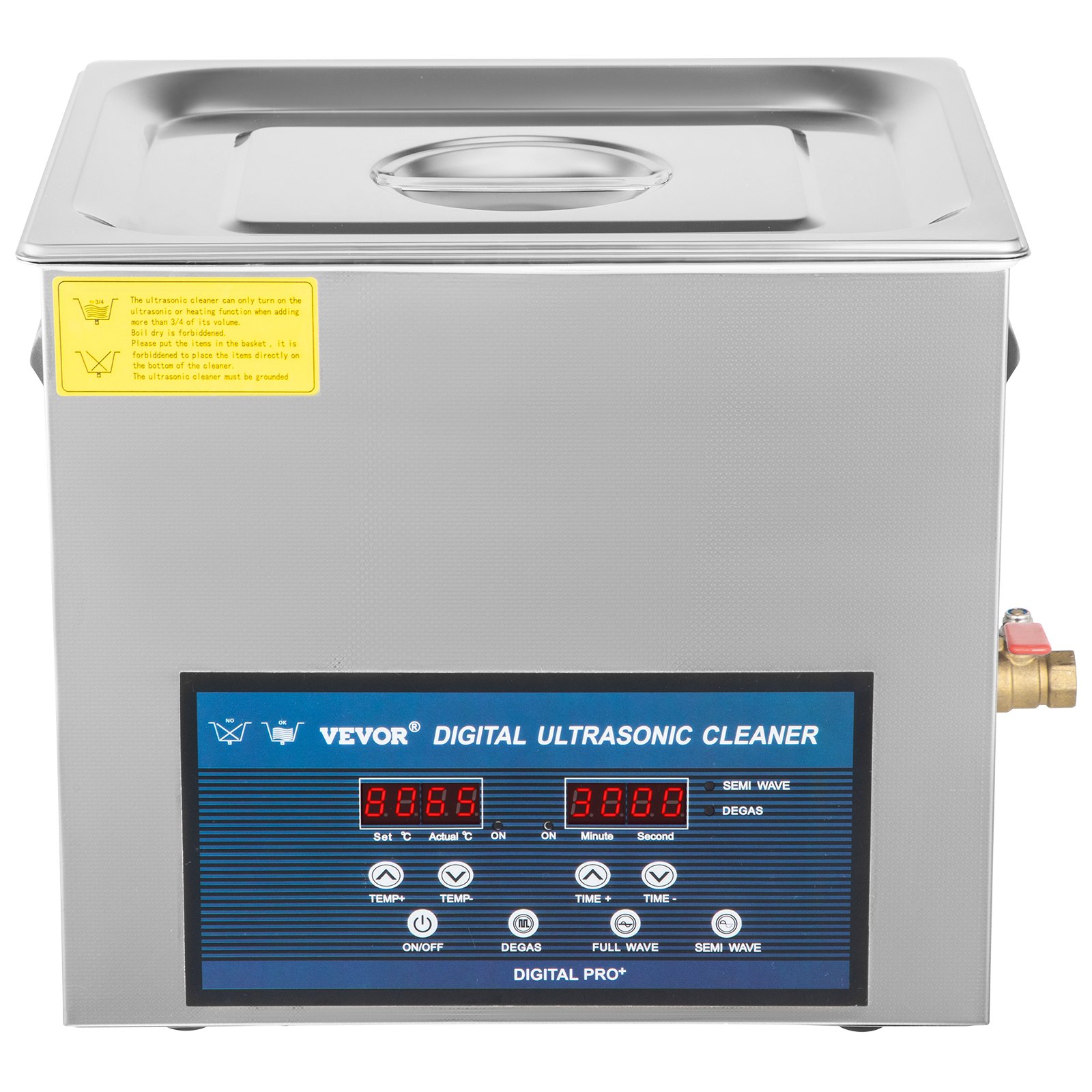 Nettoyeur à Ultrasons Professionnel 10 L Pour Machine à Laver à