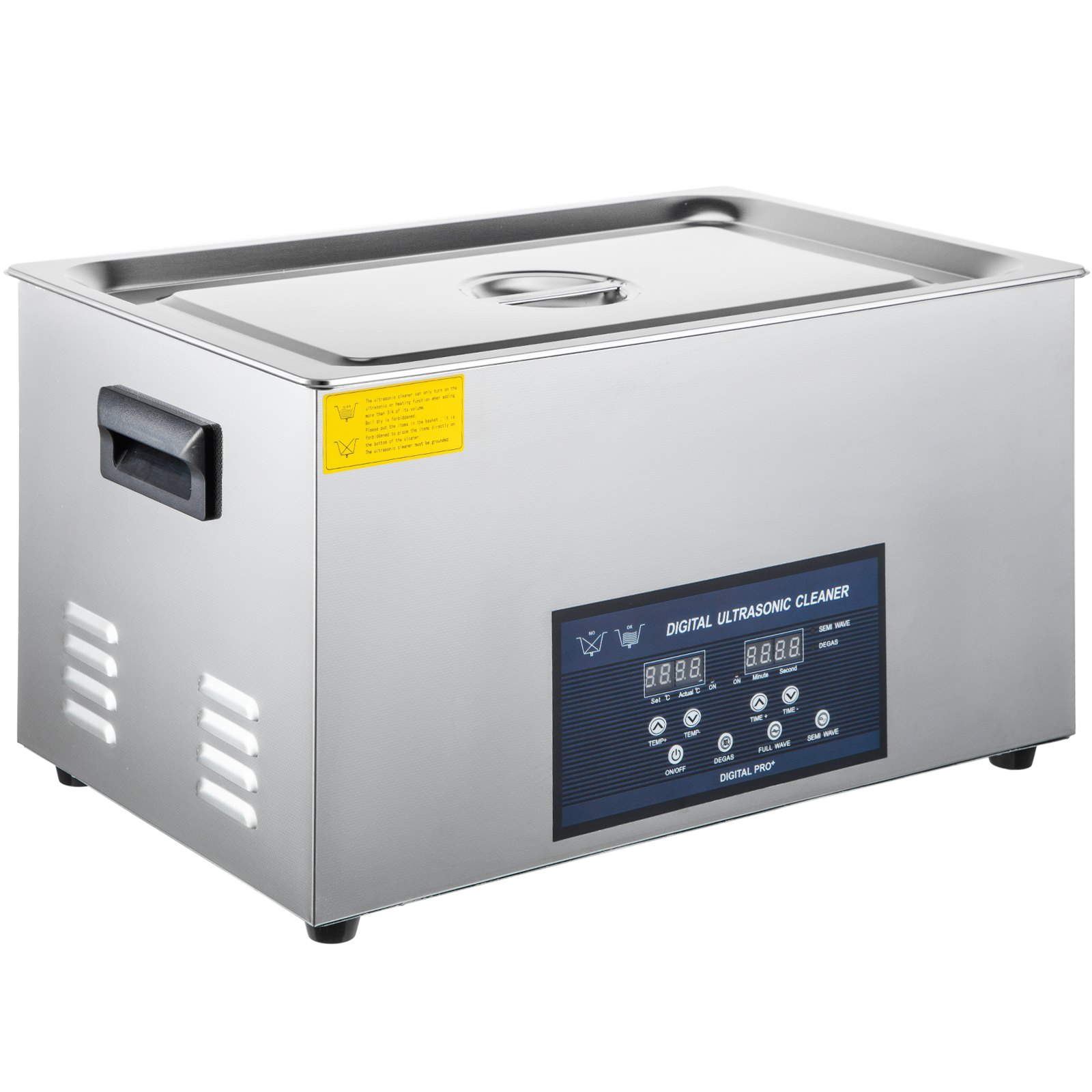 Nettoyeur Ultrasons 30L VEVOR - 480W, 40kHz, Réservoir Inox, Avec Panier, Pour Bijoux, Lunettes, Pièces