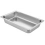 Lot De 4 Bacs Alimentaires Inox 13L - Rectangulaires, Pour Four, Restaurant, Buffet