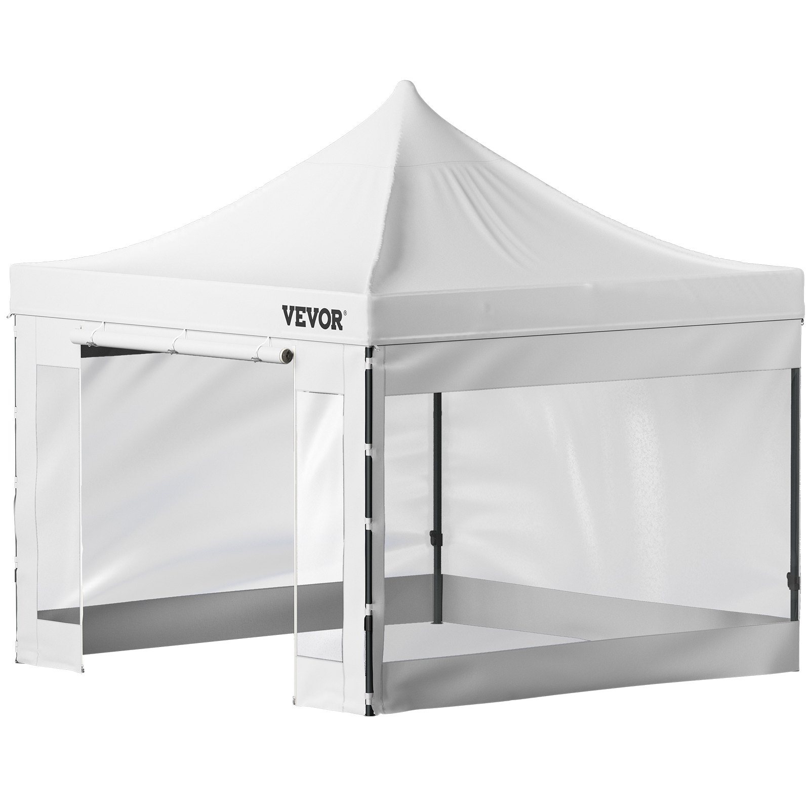 Tonnelle De Jardin Pliable 3x3 M - Toile Polyester 520D Imperméable + 4 Parois - Structure Acier Robuste - Parfaite Pour Fêtes Et événements Extérieurs - 13