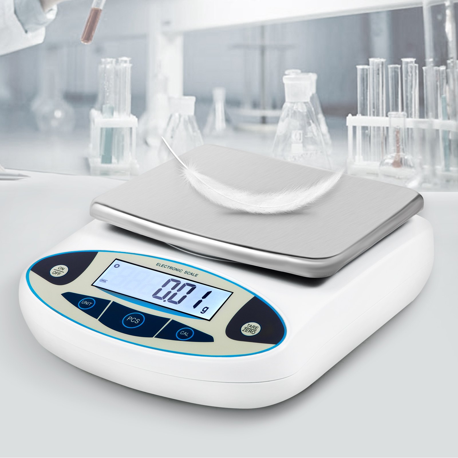 Balance Analytique Numérique 3000 G X 0,01 G, Balance De Laboratoire De Haute Précision Avec 13 Unités De Conversion, Balance Électronique De Laboratoire Scientifique, Affichage LCD, Pour Bijoux | FR