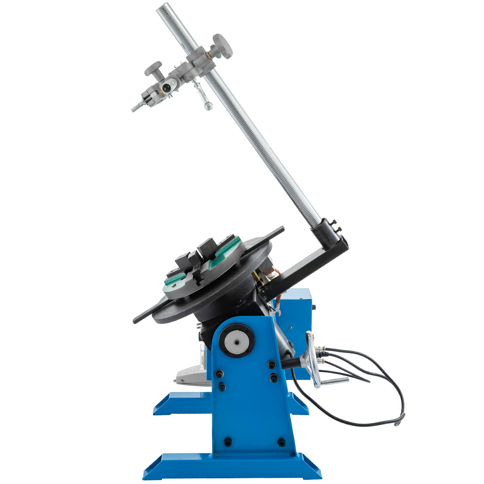Table Tournante De Soudage Positionneur 3 Mâchoires - Diamètre 180mm, Inclinaison 0-90°, Capacité 10kg