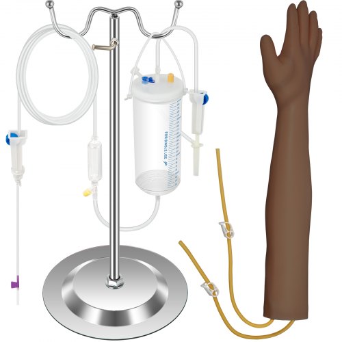 Kit De Bras D'entraînement Intraveineux En PVC, Avec Support De Perfusion, Bras D'entraînement Avec Un Sac à Main De Rangement, Kit De Bras
