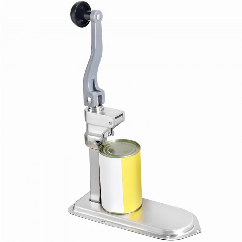 Westmark Ouvre-boîtes Professionnel, Pour Usage Commercial, pour Boîtes de Conserves de Taille Gastronomique, Acier/Bois, Titan, 12242260, Gris et Marron Foncé