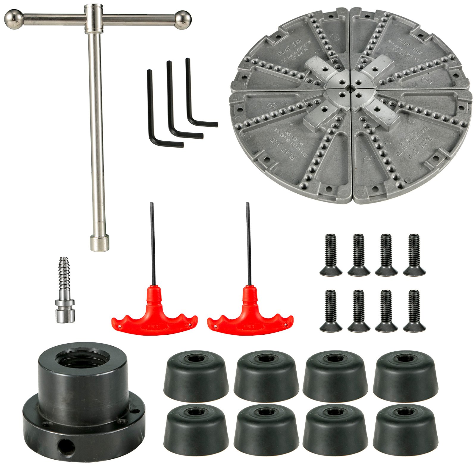 Hurricane Turning Tools, Mâchoires jumbo/Cole convertibles de 25,4 cm pour le mandrin de tour à bois HTC100 à 4 mâchoires Hurricane Turning Tools, Mâchoires jumbo/Cole convertibles de 25,4 cm pour le mandrin de tour à bois HTC100 à 4 mâchoires