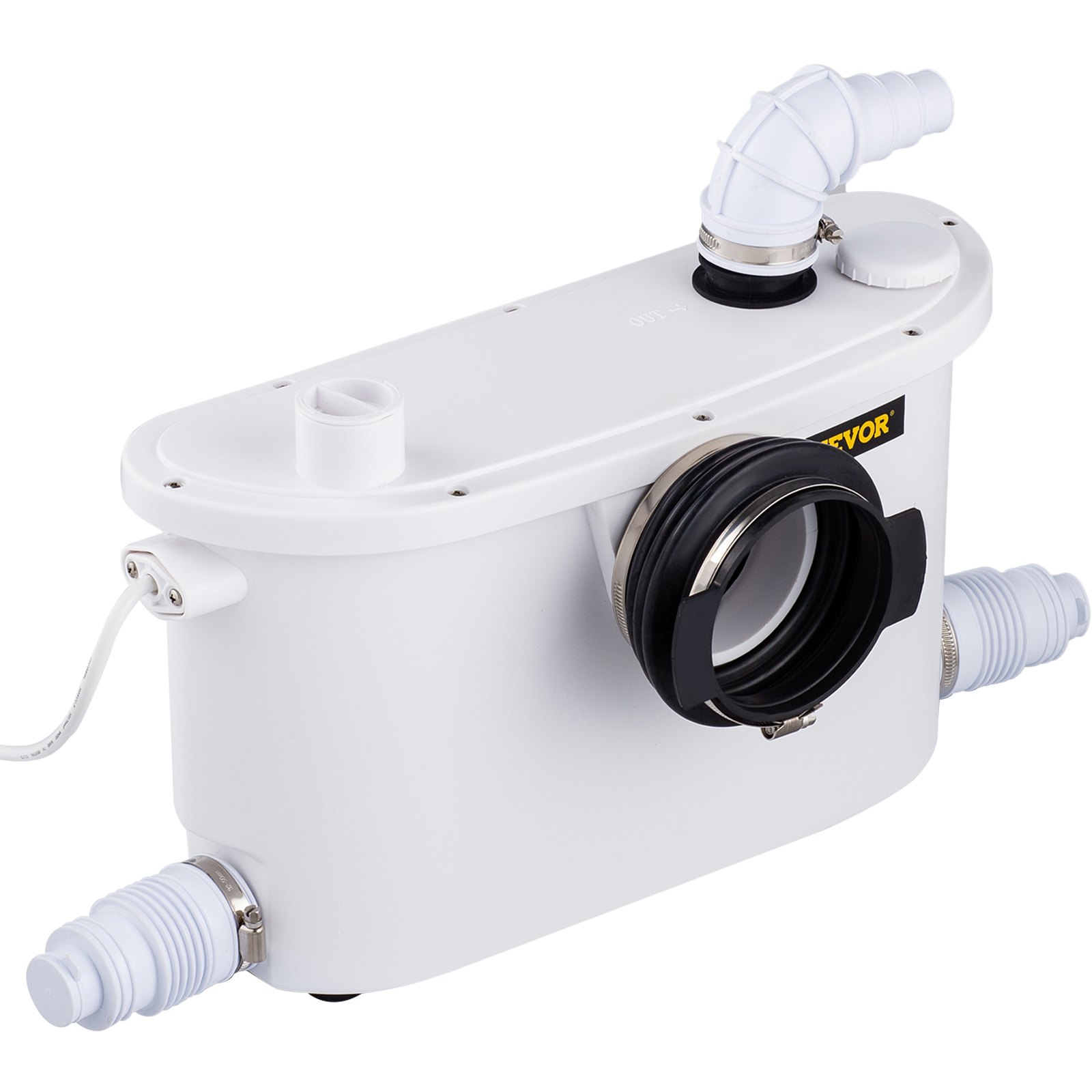 Aquamatix Broyeur pour WC suspendus 400 W Pompe de Relevage sanitaires avec 3 entrées et filtre à charbon - Bricolage
