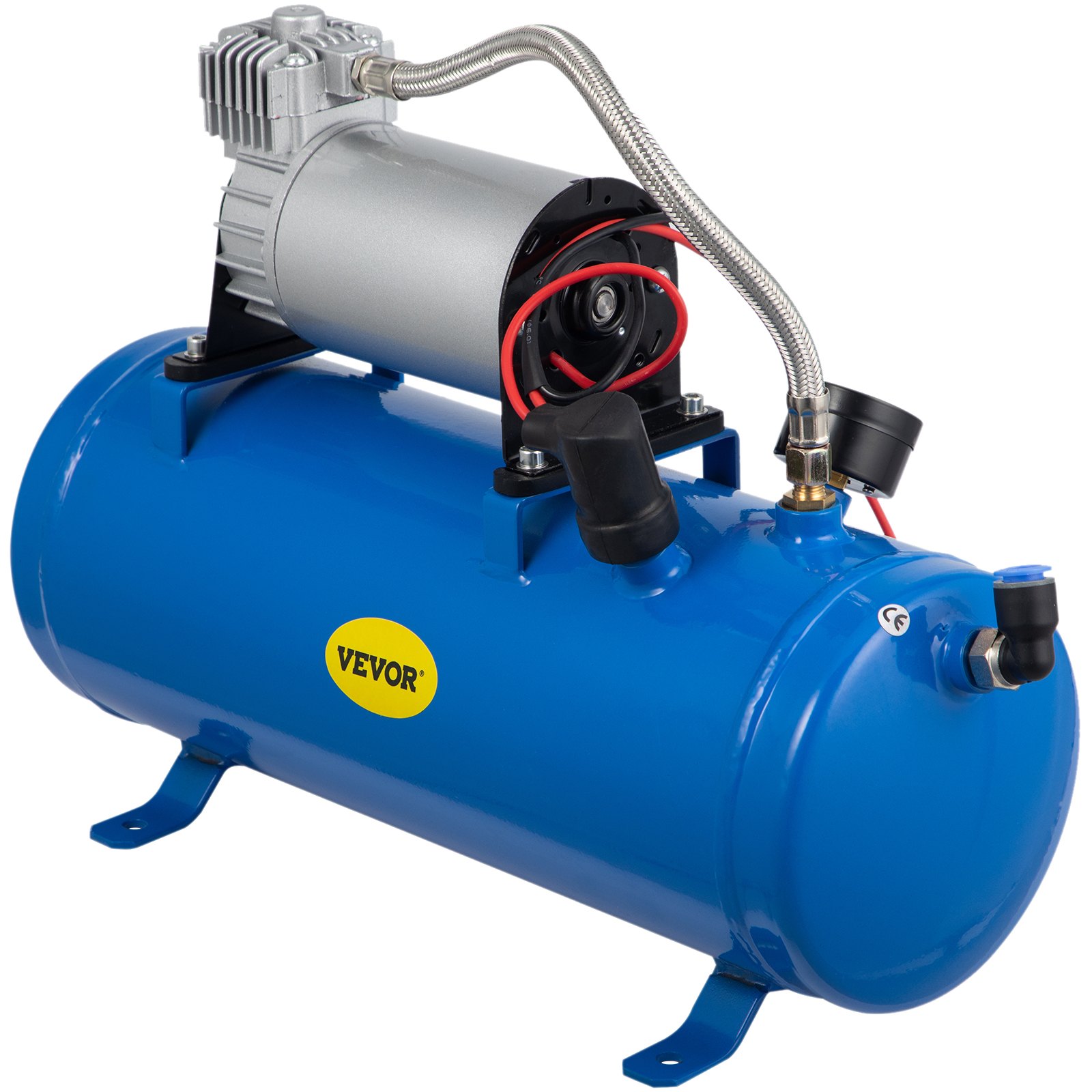 Kit Compresseur D'air Pour Klaxon VEVOR - Réservoir 3L, Pression 90-120 Psi, Montage Facile