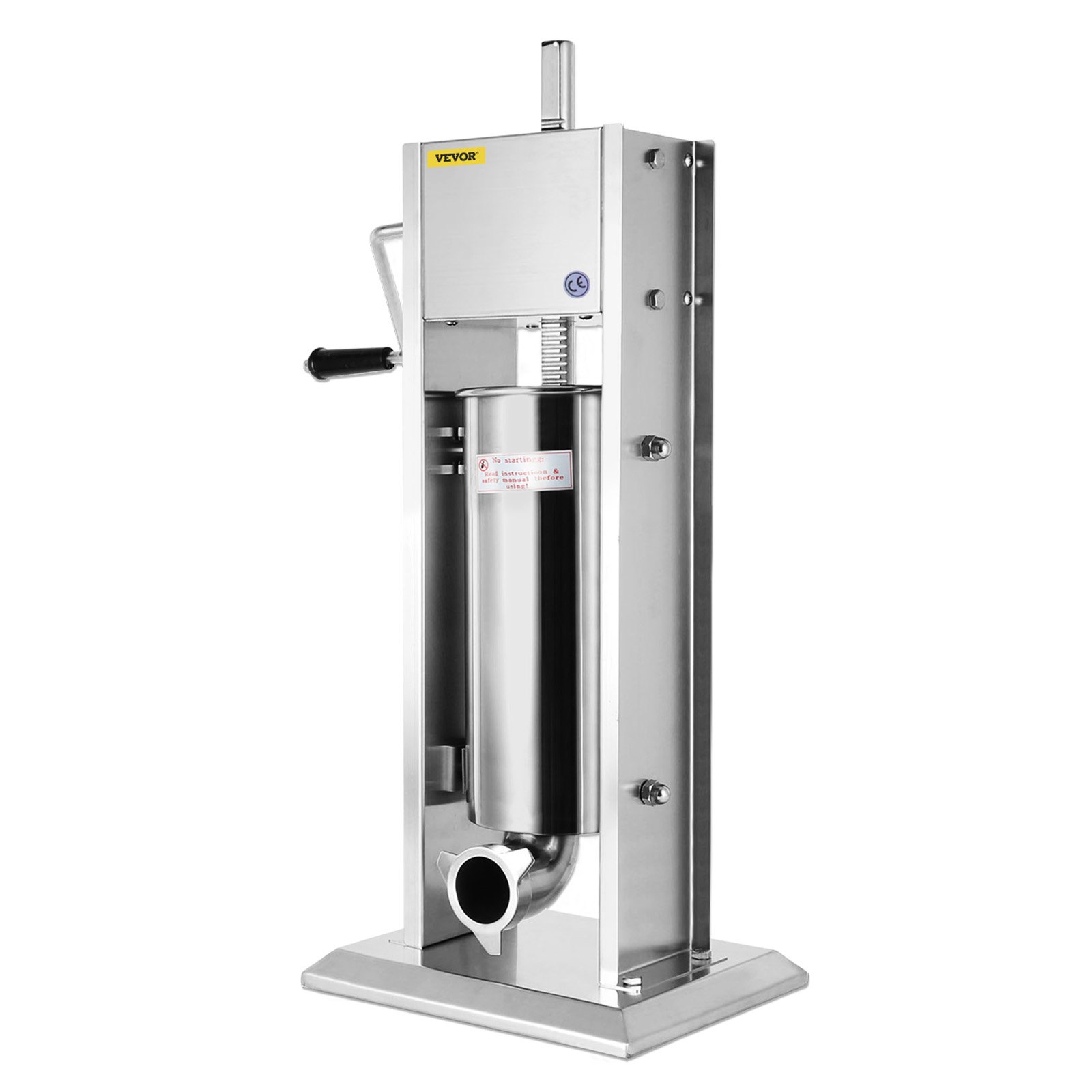 VEVOR Poussoir à Saucisses Manuel 7 L – Vertical En Inox Avec 4 Tubes Et Ventouses – Machine à Saucisson
