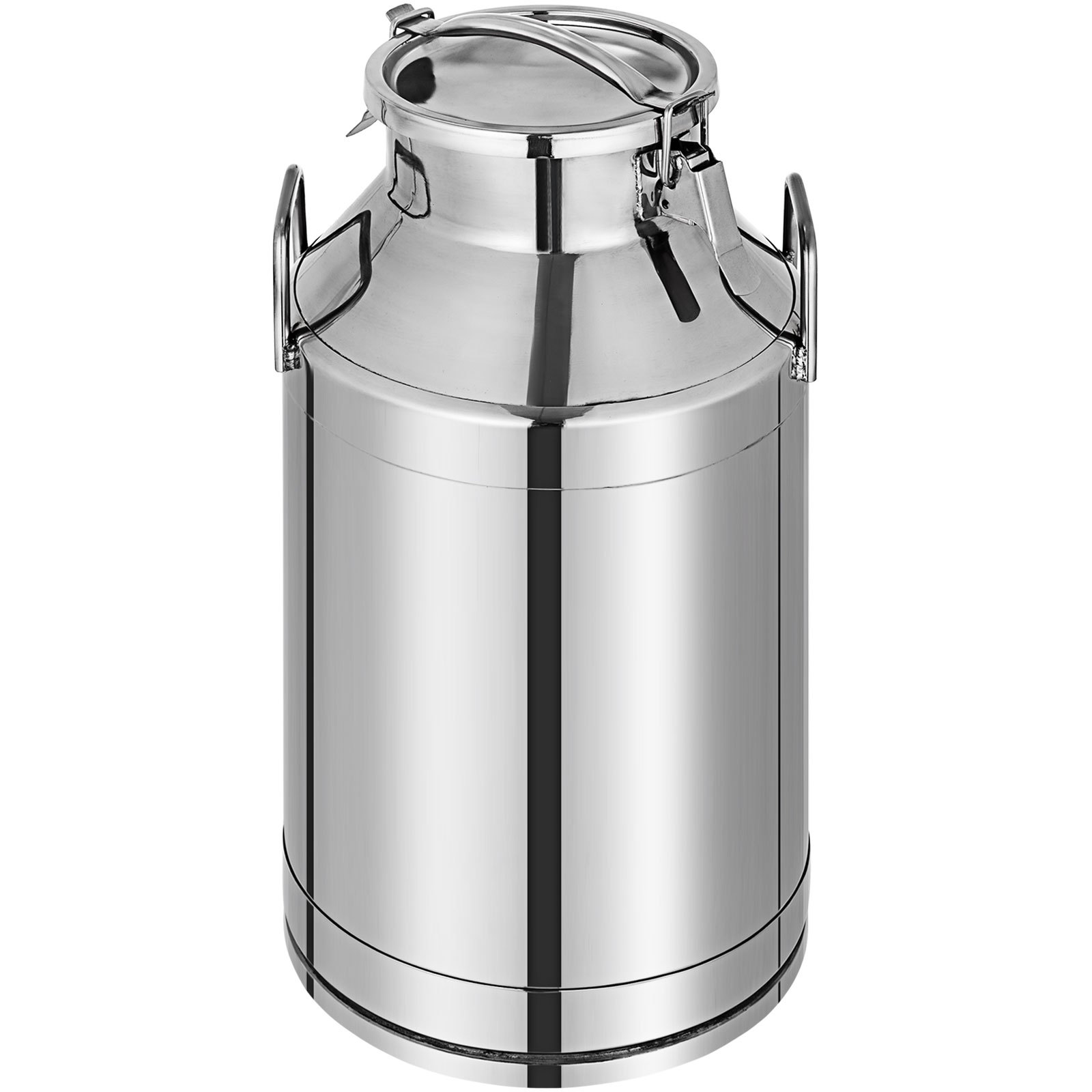 GoHaiDe Seau à Lait Acier Inoxydable 5L - Avec Couvercle Hermétique - Transport Lait, Vin, Huile