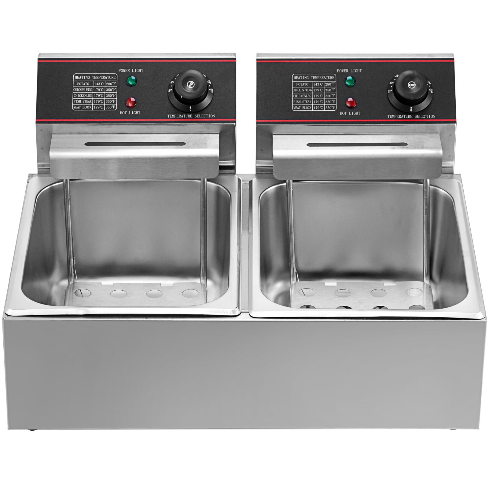 VEVOR Friteuse 12L Electrique Inox, Friteuse Commerciale En Acier ...