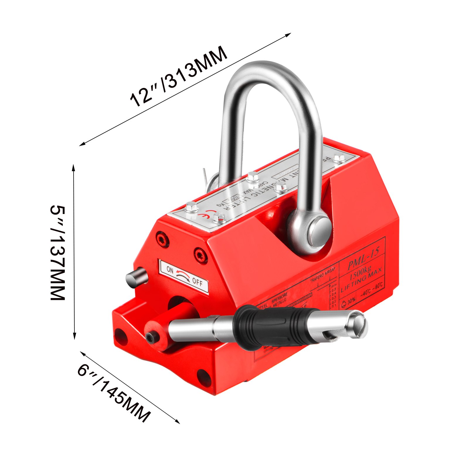 Aimants De Levage Permanents 1000/400/300 Kg - Pour Plaques D'acier, Neufs, Garantie 2 Ans
