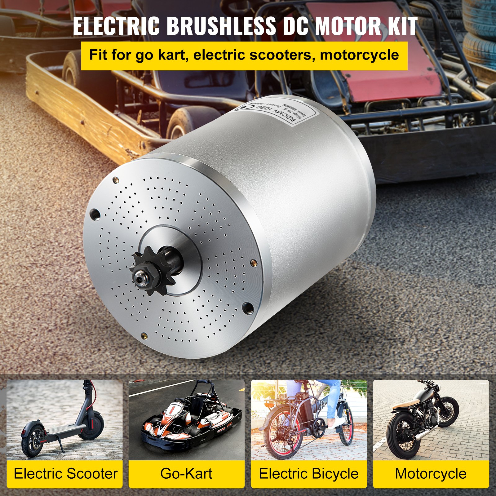 Kit Contrôleur Moteur 60V 2500W Sans Balais – Pour Kart électrique / Moto – Unite MY1020