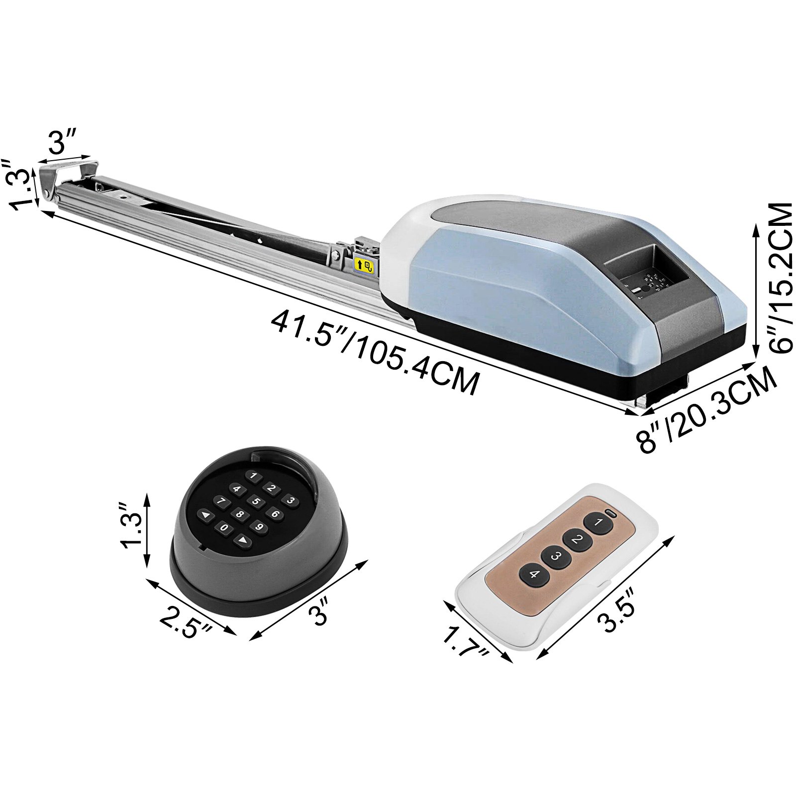 Clavier universel à 3 canaux pour ouvre-porte de garage, sans fil
