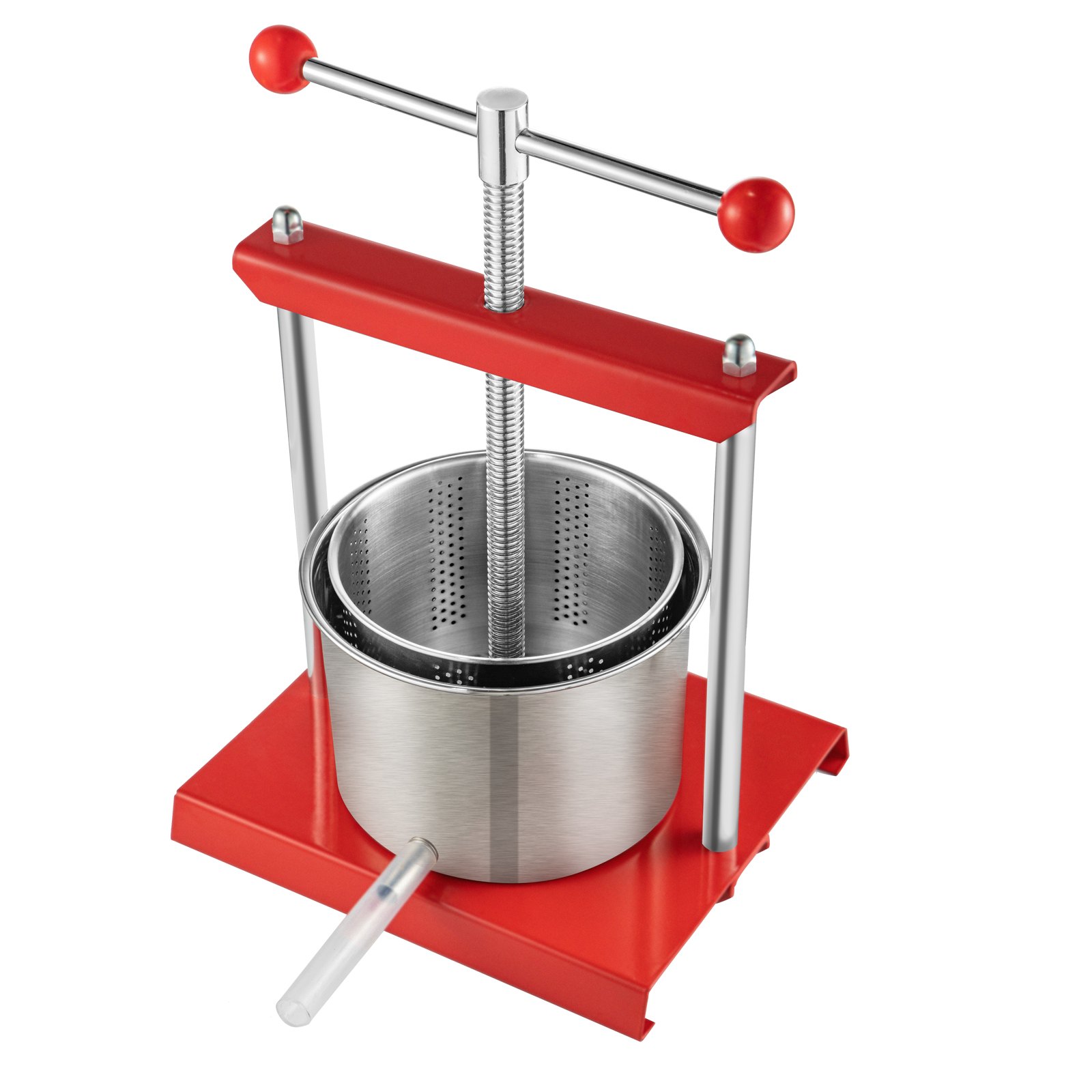 Extracteur de jus Vevor Pressoir à Fruits Manuel En Inox Avec Poignée Triangulaire Pour La Cuisine 12L