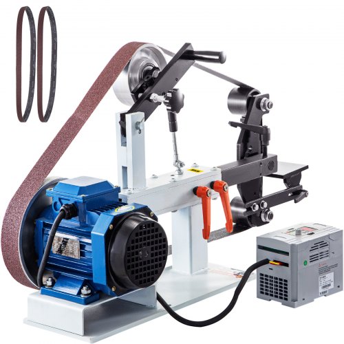 

VEVOR 1.5KW Levigatrice a Disco da Banco Levigatrice a Nastro Regolabile Ph 427 X 12 Inch, Levigatrice a Nastro Centrale e Levigatrice a Disco 0-2800 Rpm Levigatrici Combinate