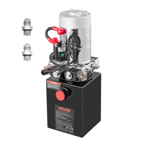 

VEVOR Unità di Potenza Idraulica 1600 W Pompa per Rimorchio Ribaltabile a Doppia Azione, Pompa Idraulica CC 12 V 2600 giri/min con Serbatoio in Metallo per Sollevamento di Rimorchi Ribaltabili, Nera