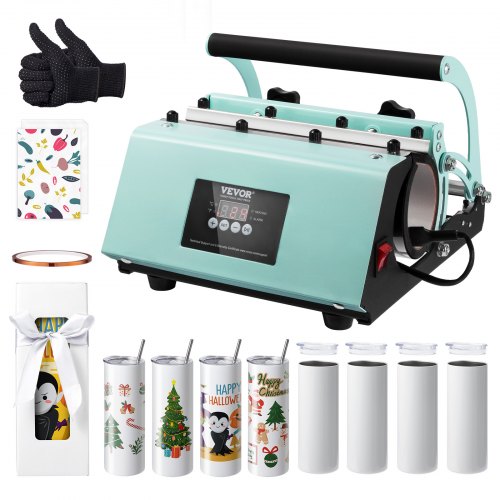 

VEVOR Macchina per Pressa di Calore per Bicchieri, Set di Pressa per Bicchieri con 8 Bicchieri Vuoti, Pressa per Tazze per Bicchieri Massimo 887 ml con Carta per Trasferimento Calore, Guanti, Nastro