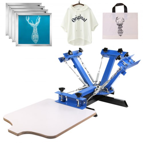 Screen Printing Machine + Aluminum Screen Printing Screens Silk T-shirt 110 Mesh