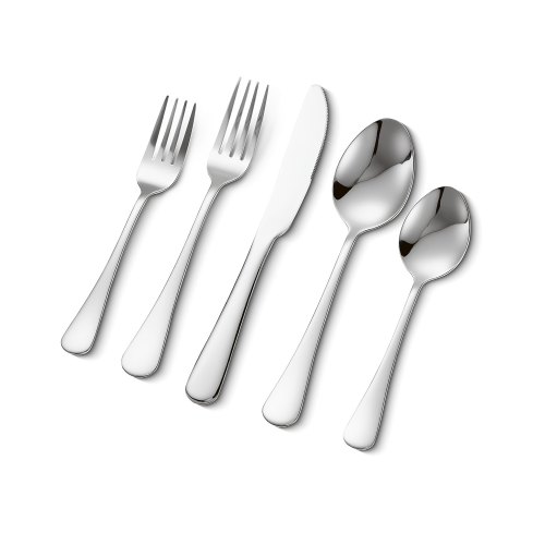 

VEVOR Set di Posate in Acciaio Inox per Uso Alimentare, Set di Posate Altamente Lucide, Stoviglie in Lavastoviglie, Servizio 6 Persone, Include Coltello Forchetta Cucchiaio 30 Pezzi 1,27 kg